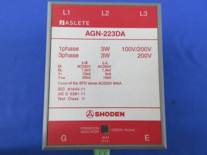 電源用SPD(避雷器) AGN-223DA