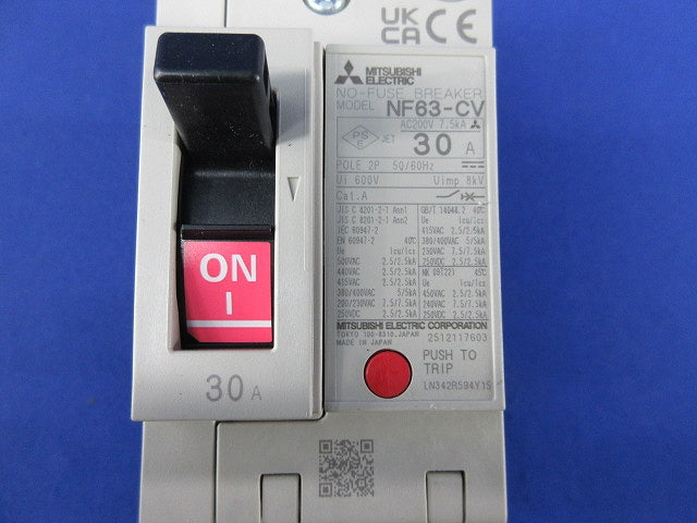 ノーヒューズブレーカ2P30A NF63-CV