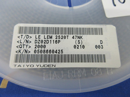Inductor 2000個入 LEM2520T47NK