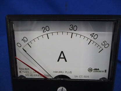 交流電流計 0-50A 50/5A RAS-82A