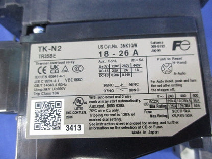 サーマルリレー 18-26A TK-N2H