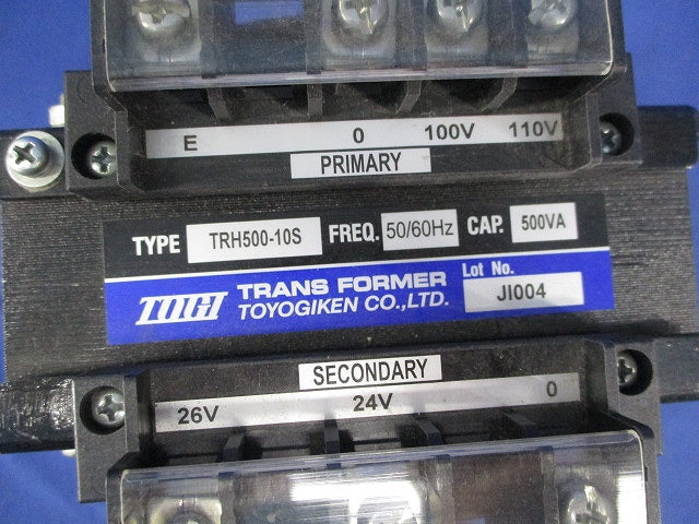 単相複巻トランス TRH500-10S