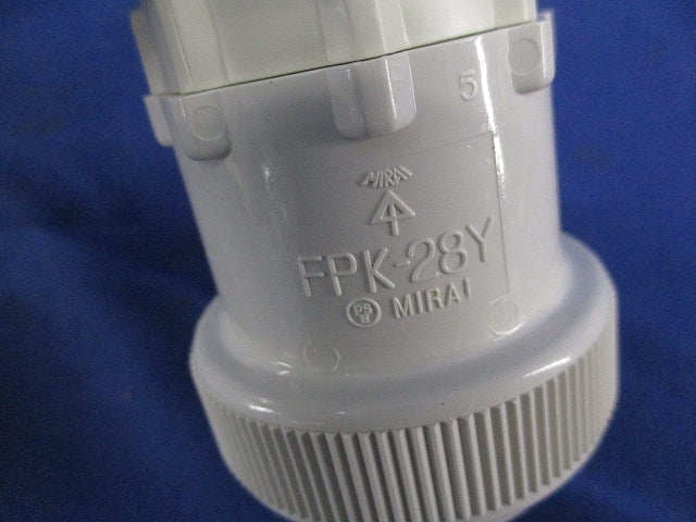 PF管用コネクタ(ワンタッチ型)(8個入)(ミルキーホワイト) FPK-28YM