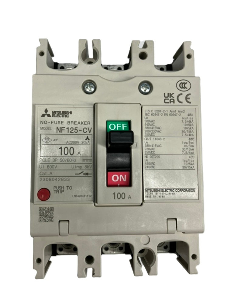 ノーヒューズ遮断器 3P100A NF125-CV3P100A