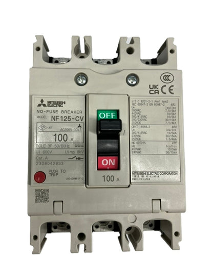 ノーヒューズ遮断器 3P100A NF125-CV3P100A
