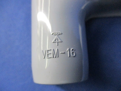VE管カバー曲ガリ(10個入)(グレー) VEM-16