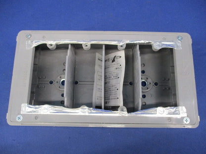 埋込スイッチボックス(塗代付)(グレー) OF-12PS4-FT