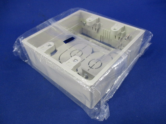 ニュー・エフモール付属品 露出ボックス 2個用 深型(ミルキーホワイト) SFBF2