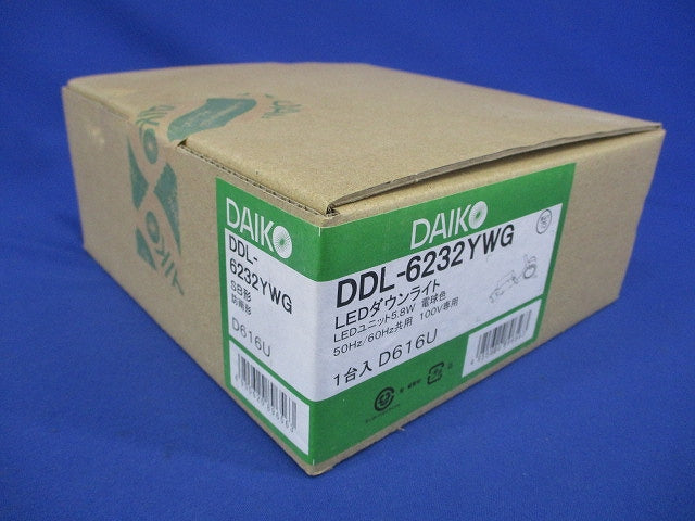 LEDダウンライト φ75 2700K 電球色 調光器別売 DDL-6232YWG