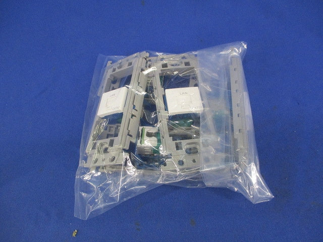 モジュラジャック(取付枠付)(5組入) NR3160W+WTF3710K