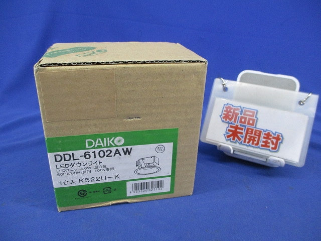 LEDダウンライトφ100(温白色) DDL-6102AW