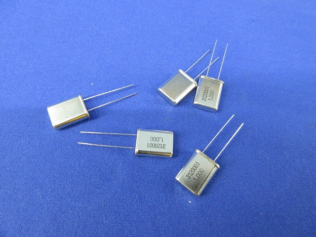 Quarts Crystal Unit 5個入 HC-49/U 1.0MHz