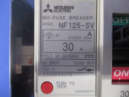 漏電アラーム遮断器 3P30A NF125-SV3P30A