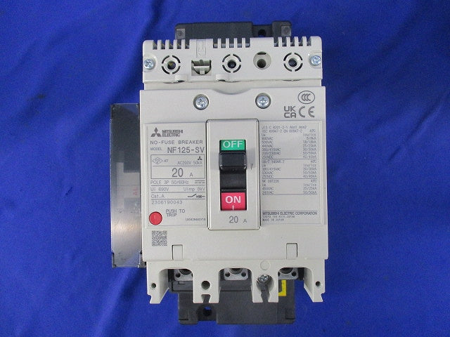 ノーヒューズ遮断器3P20A NF125-SV