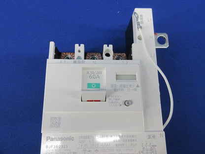 主幹用ブレーカABF型3Ｐ2E60A(単3中性線欠相保護付) ABF-60 BJF360325