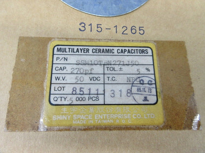 Cera.Cap. 5000個 270PF NPO