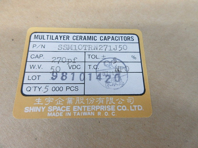 Cera.Cap. 5000個 270PF NPO