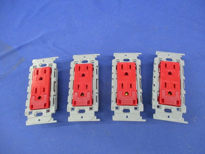 アースターミナル付接地ダブルコンセント(絶縁取付枠付)(4個入) JEC-BN-55GEK+BS-K