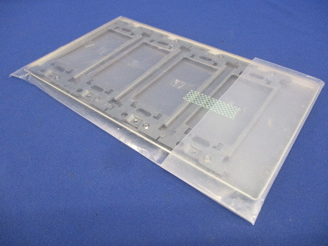 新金属カバープレート 取付枠付 4連 WN7594