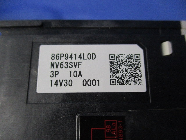 漏電遮断器3P3E10A NV63-SVF