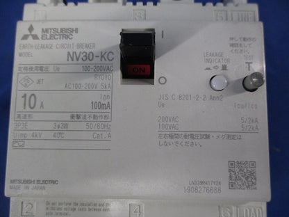 漏電遮断器3P3E10A NV30-KC
