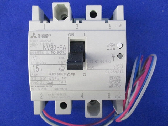 漏電遮断器3P10A NV30-FA