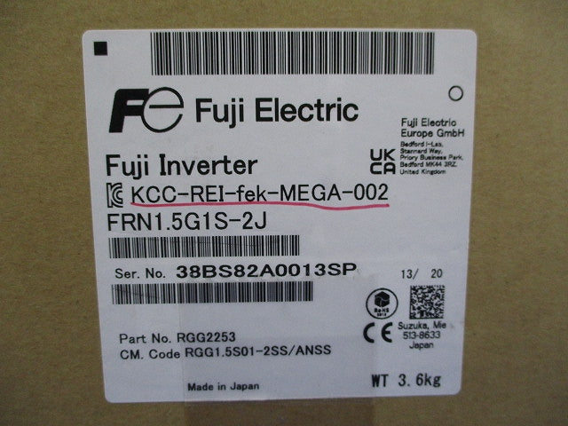 インバータ FRN1.5G1S-2J
