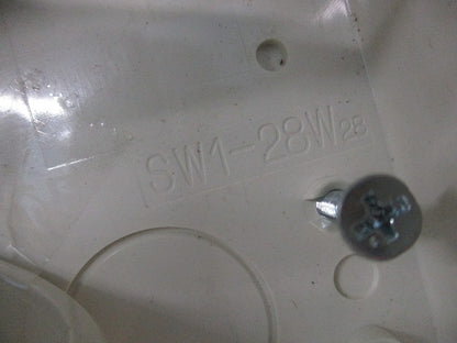露出スイッチボックス(ミルキーホワイト)(10個入) SW1-28W