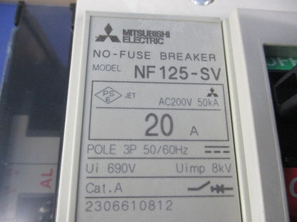ノーヒューズ遮断器3P20A NF125-SV