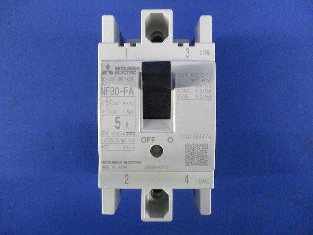 ノーヒューズブレーカ 2P2E5A NF30-FA2P5A