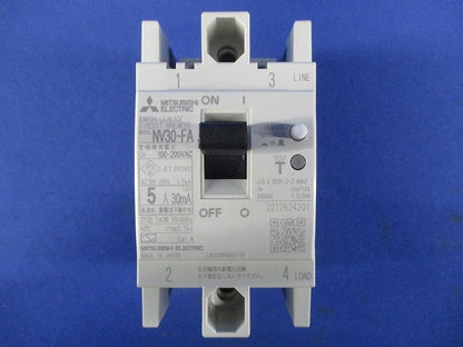 漏電遮断器 2P5A30mA AC100-200V NV30-FA2P5A