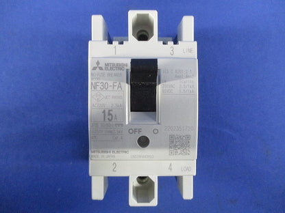 ノーヒューズブレーカ 2P2E15A NF30-FA2P15A