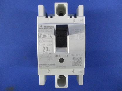 ノーヒューズブレーカ 2P2E20A NF30-FA2P20A
