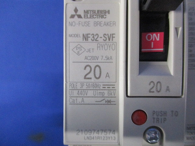 ノーヒューズブレーカ 3P20A NF32-SVF3P20A