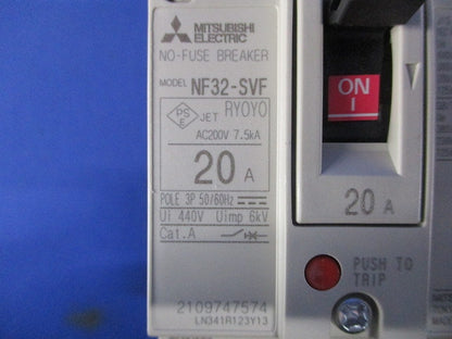 ノーヒューズブレーカ 3P20A NF32-SVF3P20A