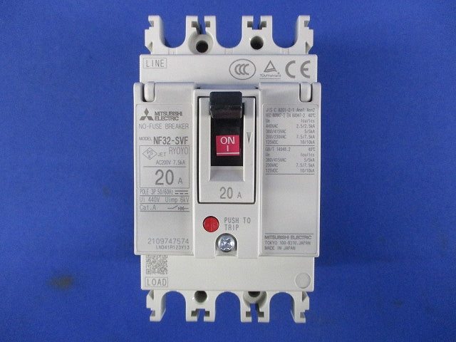 ノーヒューズブレーカ 3P20A NF32-SVF3P20A