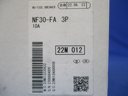 ノーヒューズブレーカ 3P3E10A NF30-FA3P10A