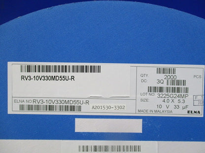 Chip Aluminiu Cap 2000個入 RV3-10V330MD55U-R
