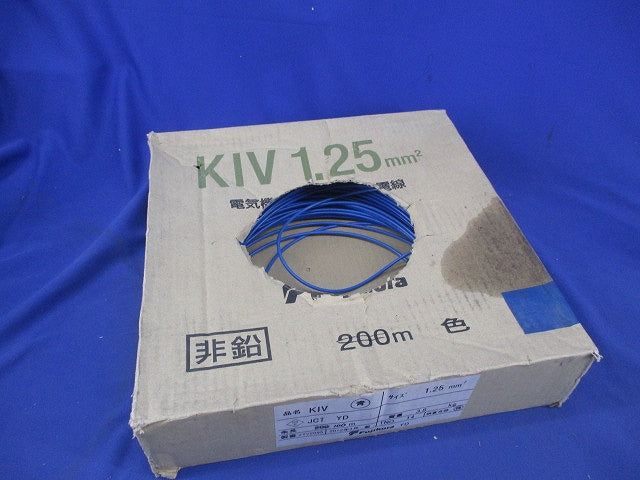 600V電機機器用ビニル絶縁電線 1.25mm2(長さ 100m以上)(青) KIV