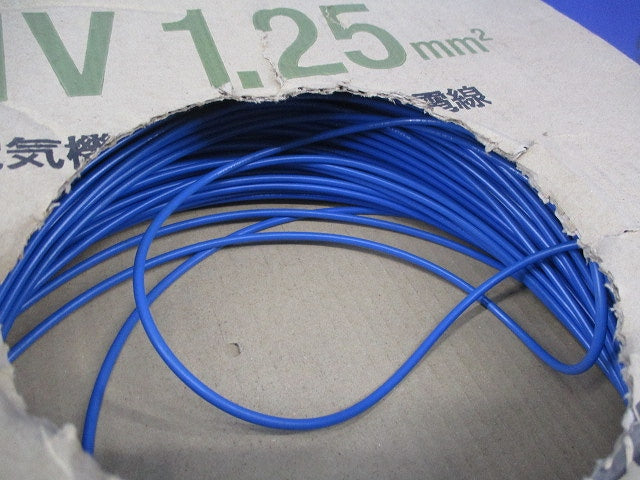 600V電機機器用ビニル絶縁電線 1.25mm2(長さ 100m以上)(青) KIV