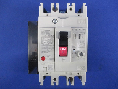 漏電アラーム遮断器 3P3E40A 100-440V 1.2.500ｍA NV63-CV3P3E40A