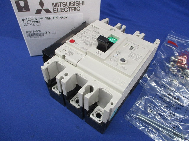 漏電アラーム遮断器 3P75A AV100-440V 1.2.500ｍA NF125-CV3P75A