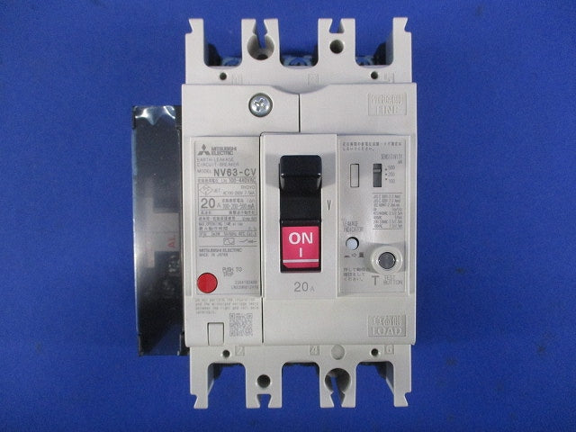 漏電アラーム遮断器 3P20A100-440V 1.2.500MA NV63-CV3P3E20A
