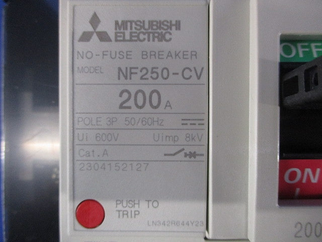 漏電アラーム遮断器 3P200A NF250-CV3P200A
