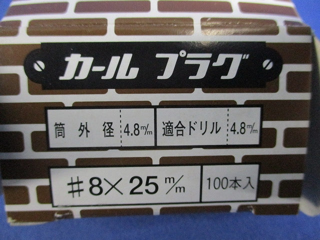 カールプラグ(100個入) 8×25m/m