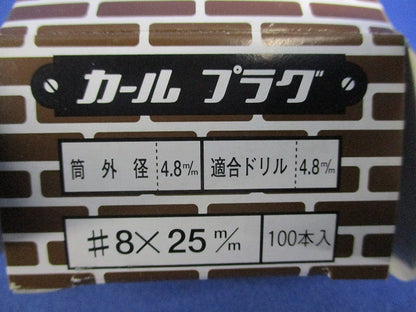 カールプラグ(100個入) 8×25m/m