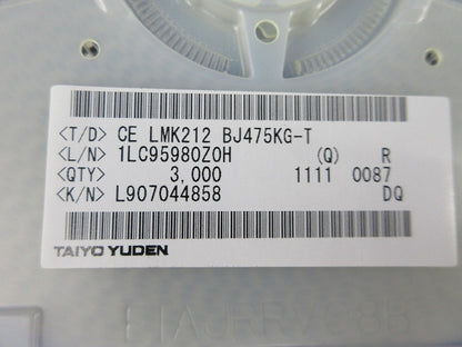 Chip Cera. Cap 3000個入 LMK212BJ475KG-T