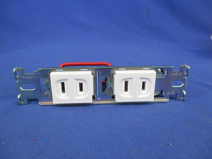 Sプレート埋込ダブルコンセントセット(プレート無) WCF411015