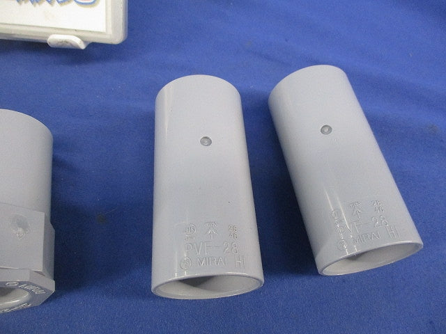 VE管用付属品セット(混在5個入)(グレー) PVF-28他