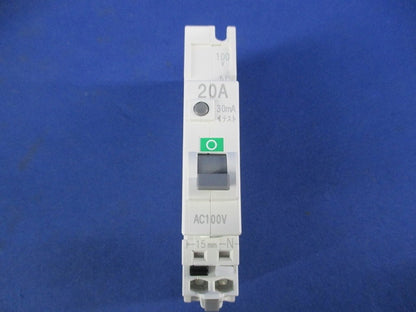 漏電遮断器2P1E20A(2個入) GBC-1NA